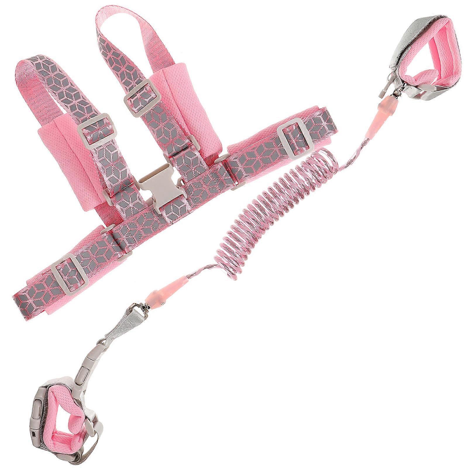 Child Safety Harness Leash For Kids In Pink Suitable For Supermarkets Parks Malls Airports Crowded Places 1Pack