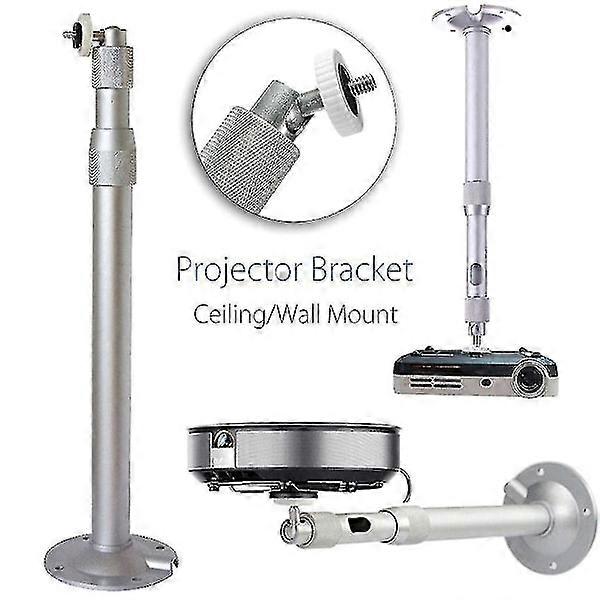 Universal 20-40cm Projector Ceiling Wall Mount Aluminum Bracket 15kg Capacity