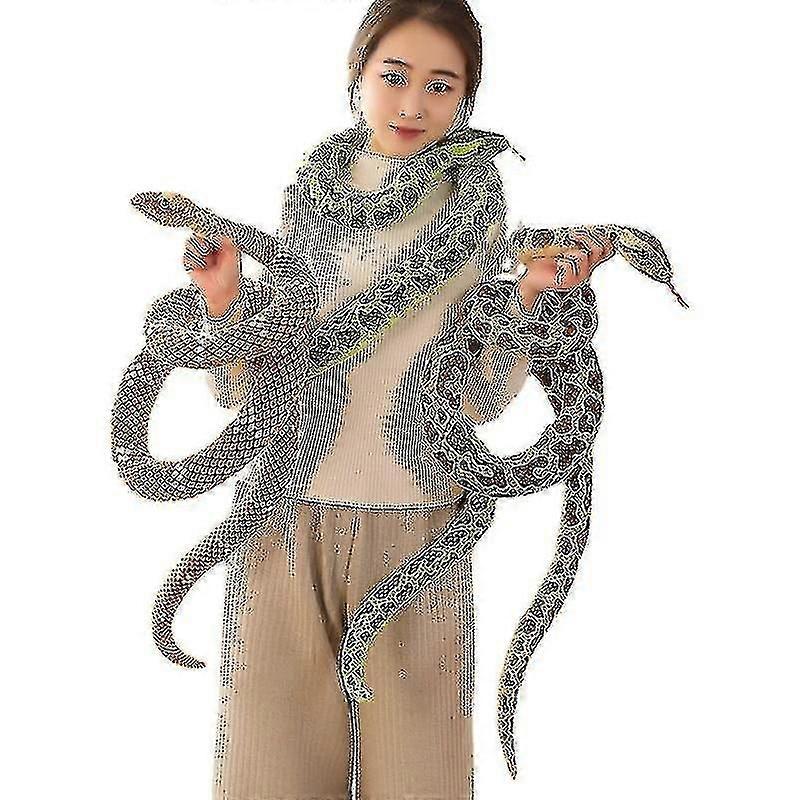 Giant Boa Constrictor Large Stuffed Animal Snake Giant Snake Plush Realistic Stuffed Snake Toy Prank Props-2m
