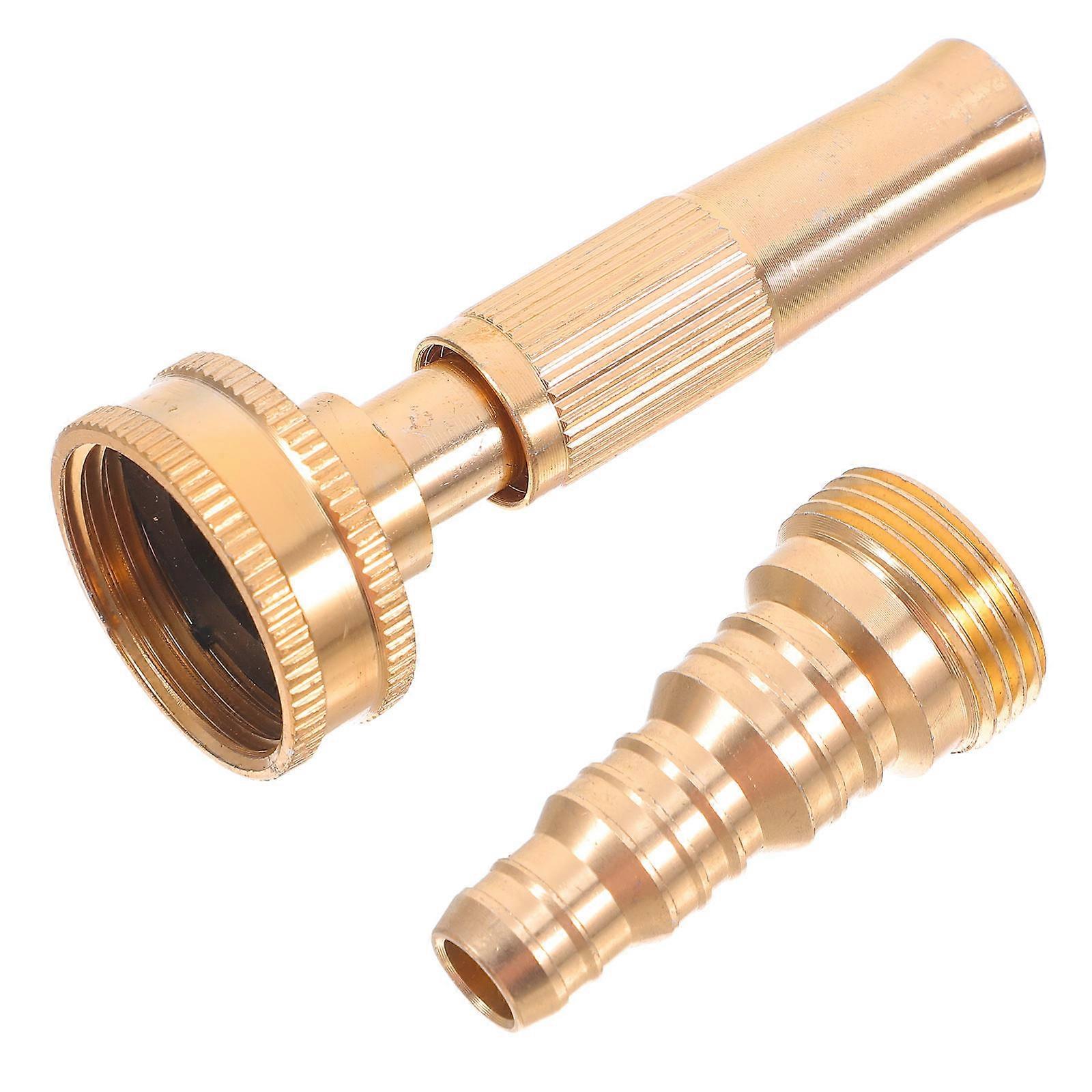 Premium Jet Nozzle 1 Set Designed For Garden Hose In Golden Color Ideal For Outdoor Cleaning With Performance