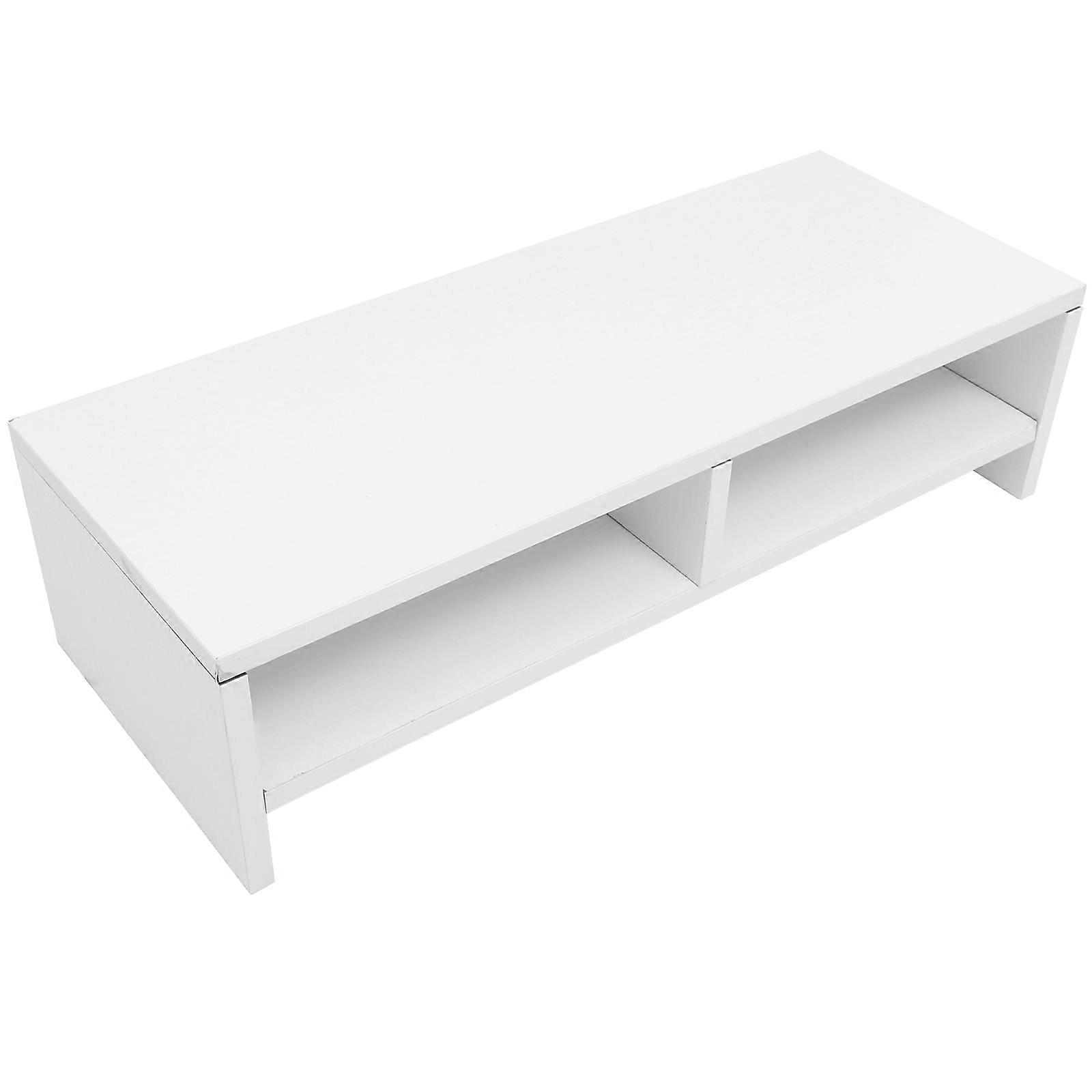 Desk Monitor Stand Riser Computer Riser Elevating Monitor Wooden Simple Design Office Use 1Pack