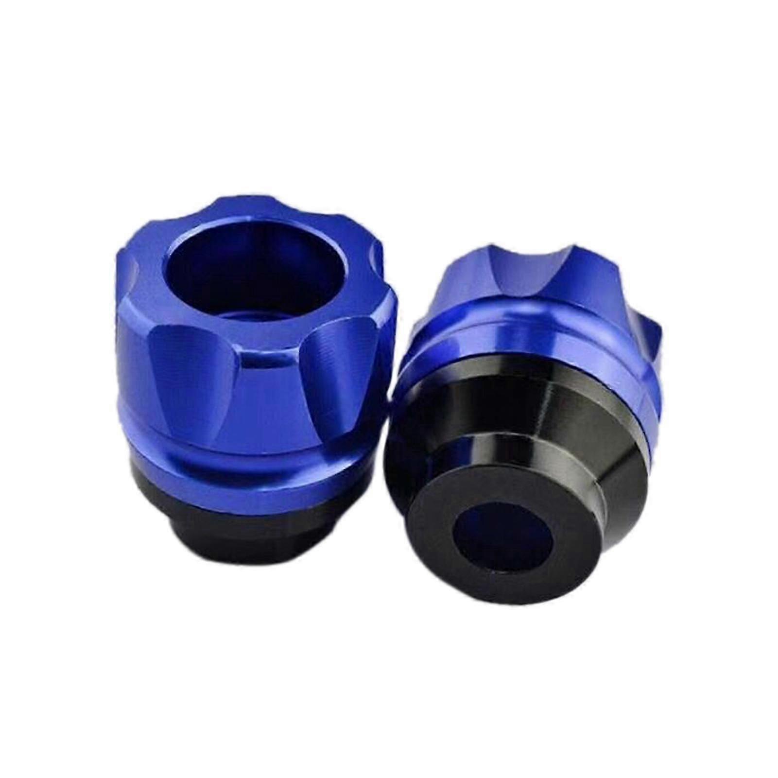 Front Fork Frame Slider CNC Aluminum Alloy Rustproof Stylish Universal Crash Protector for MotorcycleBlue