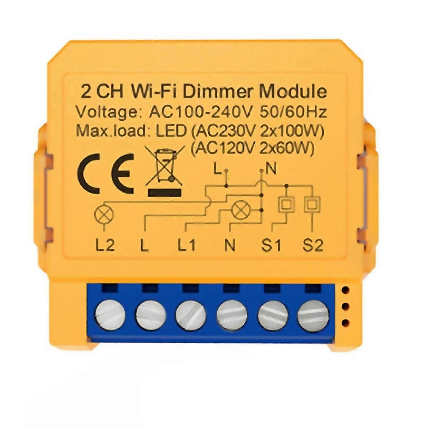 Tuya Wifi Dimmer Module Smart Home Diy Breaker Supports Voice Control App Control