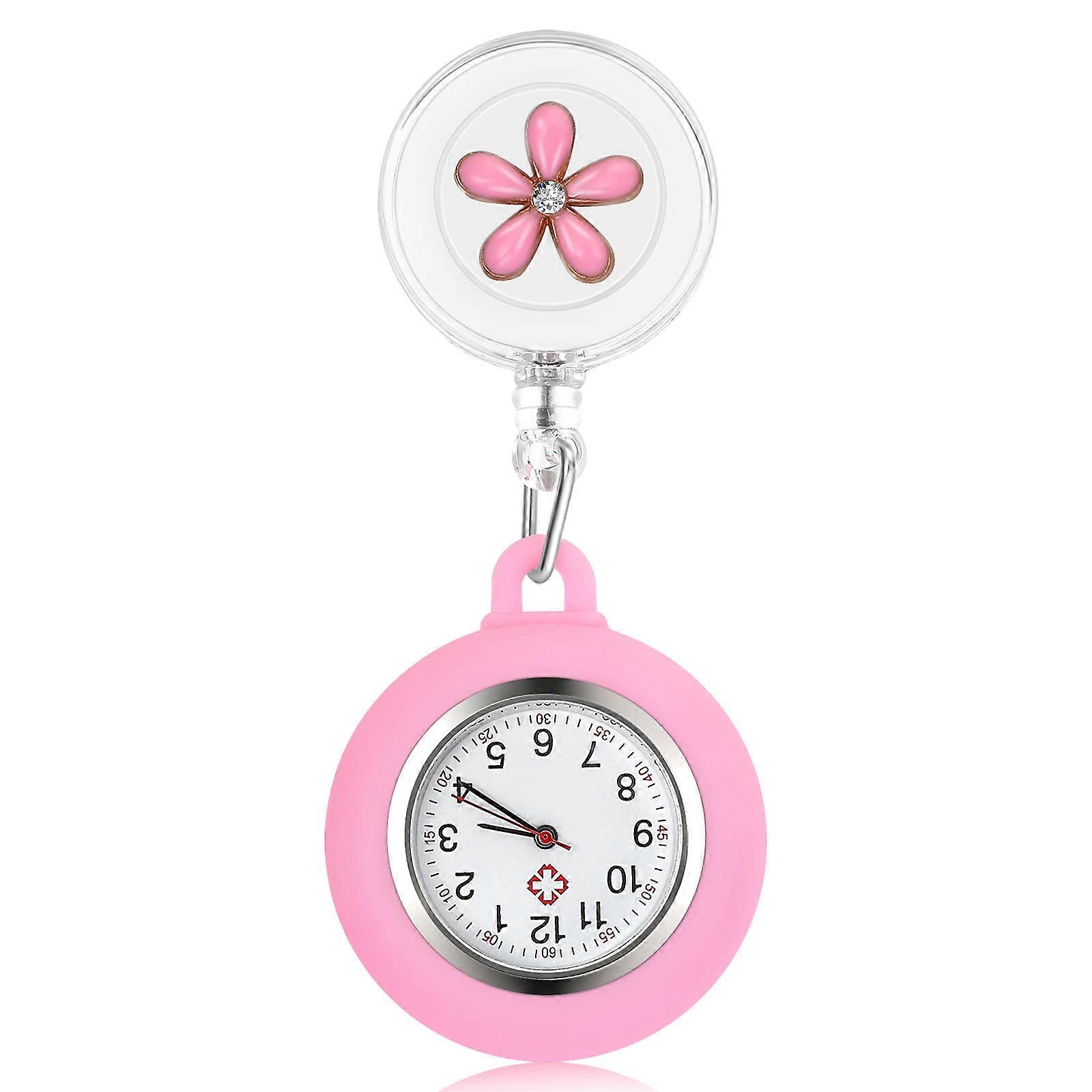 Retractable Quartz Watch For Nurses Doctors With Simple Style 1Set