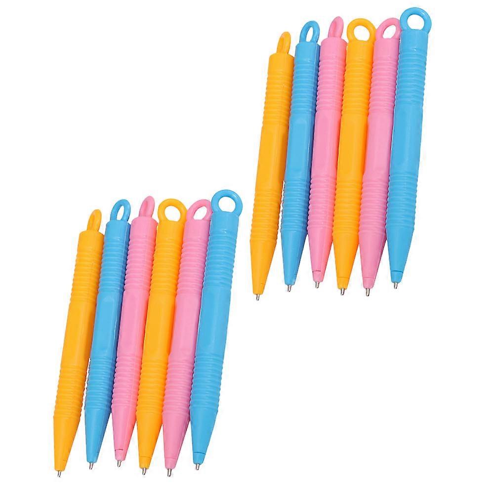 Coloured Pens 12Pcs Materials Designed For Babies Exercising Hand Ability During Learning Activities