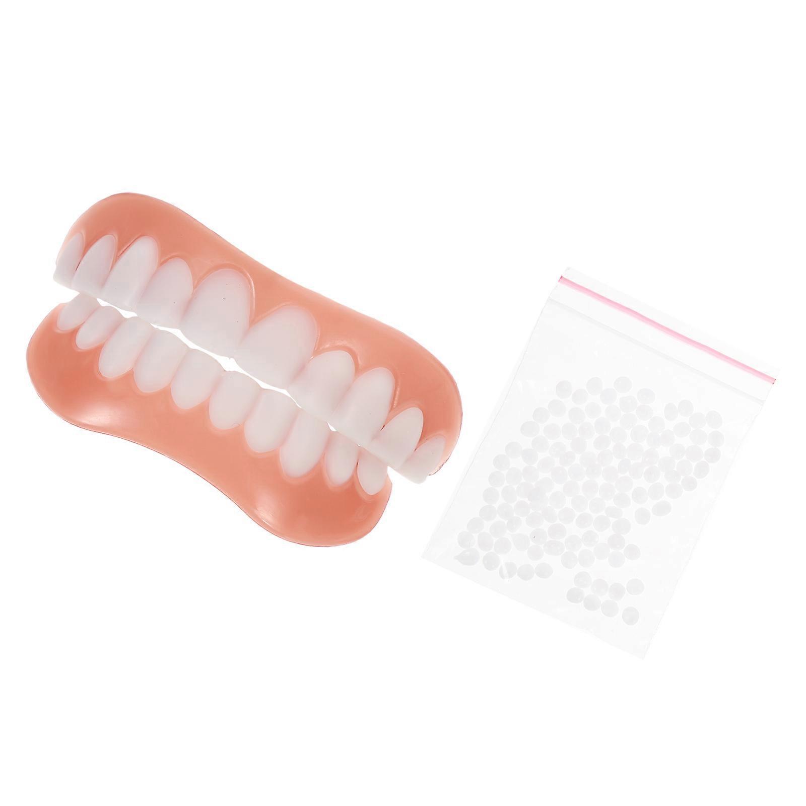 Silicone Dentures for Dental Use with Teething Gels 1Set