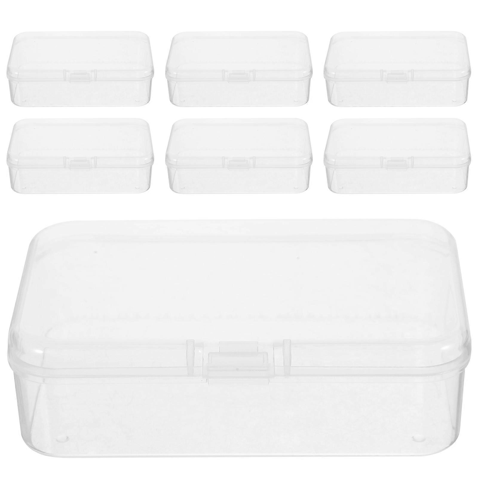 Clear Bead Storage Boxes with Lids – Transparent Small Parts Organizers for Jewelry, Crafts, and Office Supplies – Easy Sorting and Access
