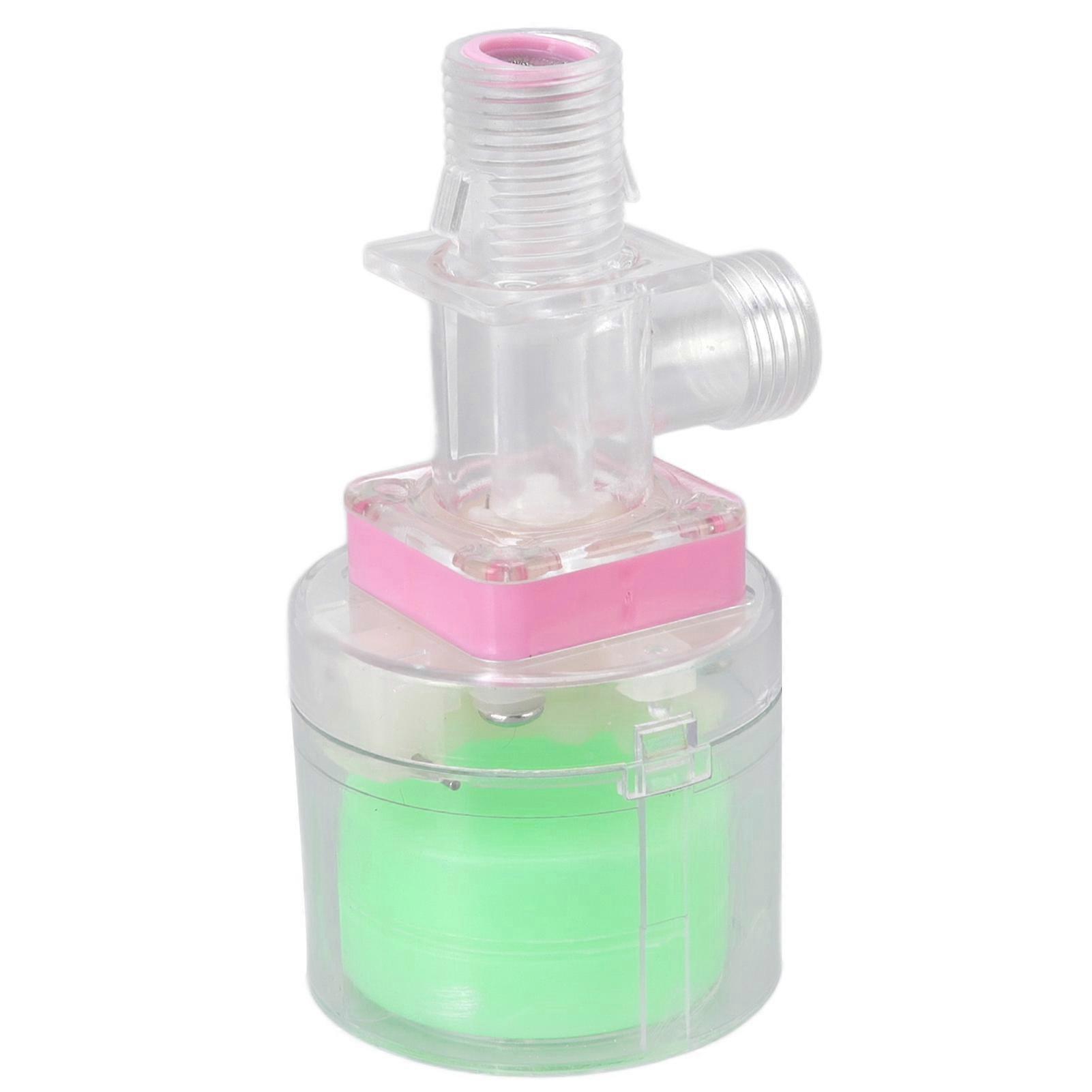 Water Lever Control Valve Transparent Full Automatic Plastic Tower Tank Floating Ball Valve G1/2 Top Water Inlet 