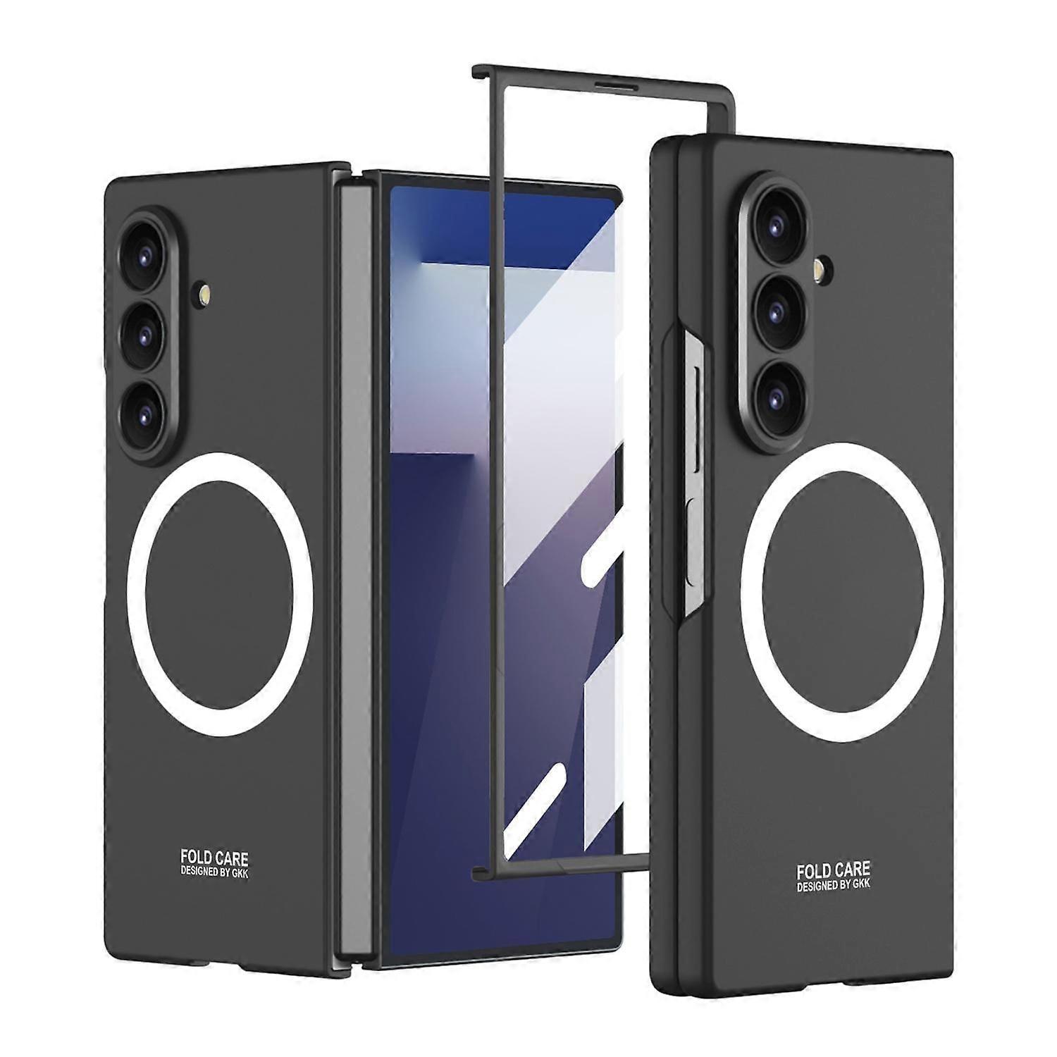For Samsung Galaxy Z Fold7 GKK MagSafe Built-in Thin Case Black