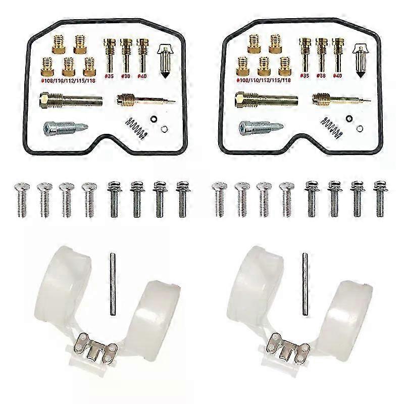 Carburetor rebuild parts for Kawasaki KLE500 including diaphragm float