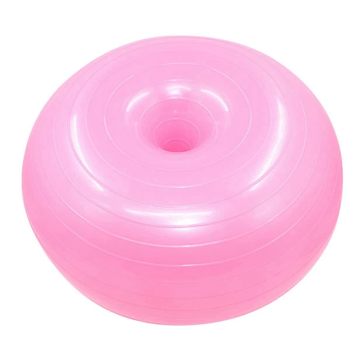 Burst Fitness Ball PVC Exercise Ball with Grip for Yoga, Balance, and Strength Training at Home, Includes Air Pump