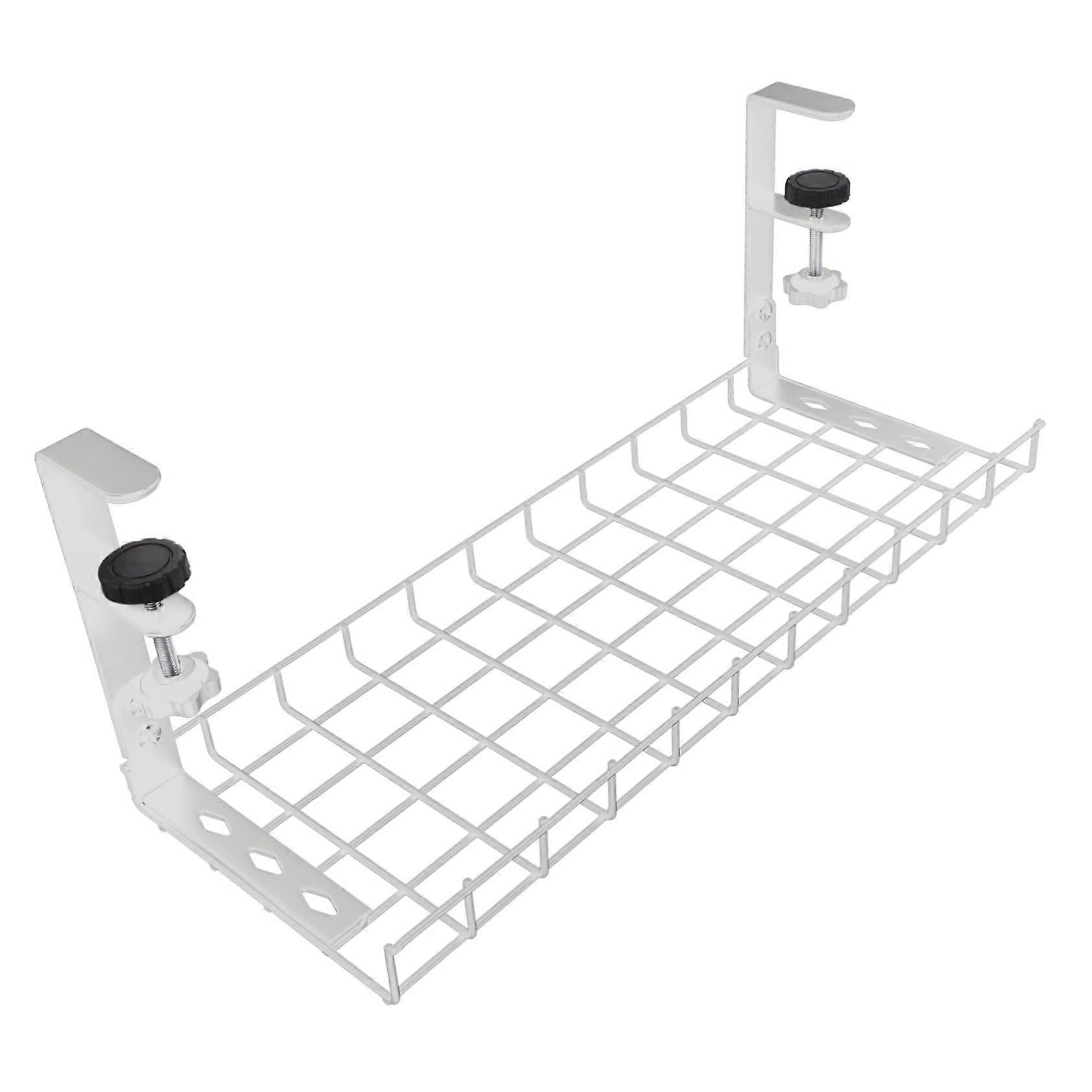 Cable management without drilling Underdesk cable holder for desk Black Spacesaving Easy installation Durable Organizer for cable routing