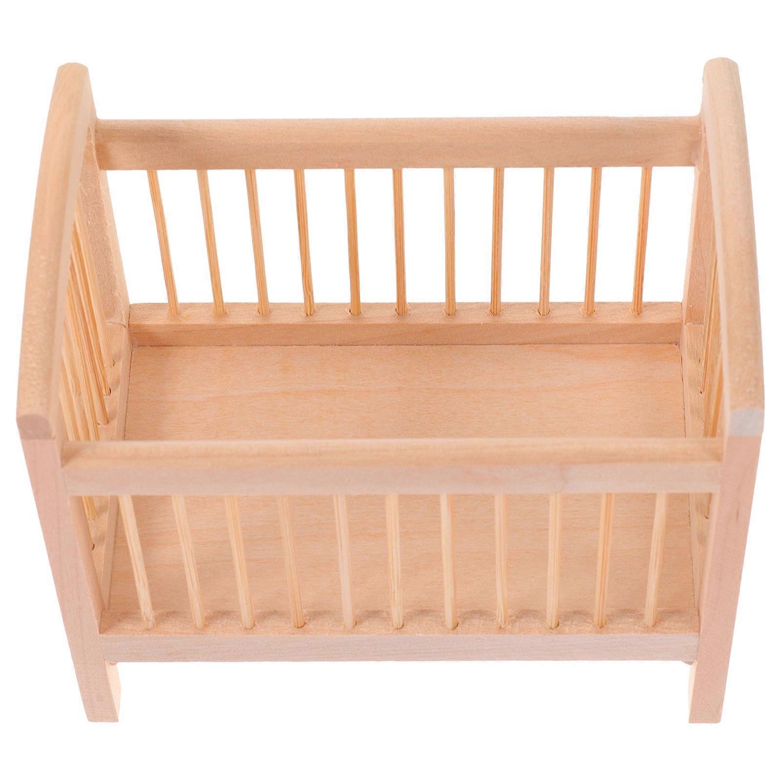 Stylish Scale Bed Model with Mattress for Play, Decoration, and Collectible Display