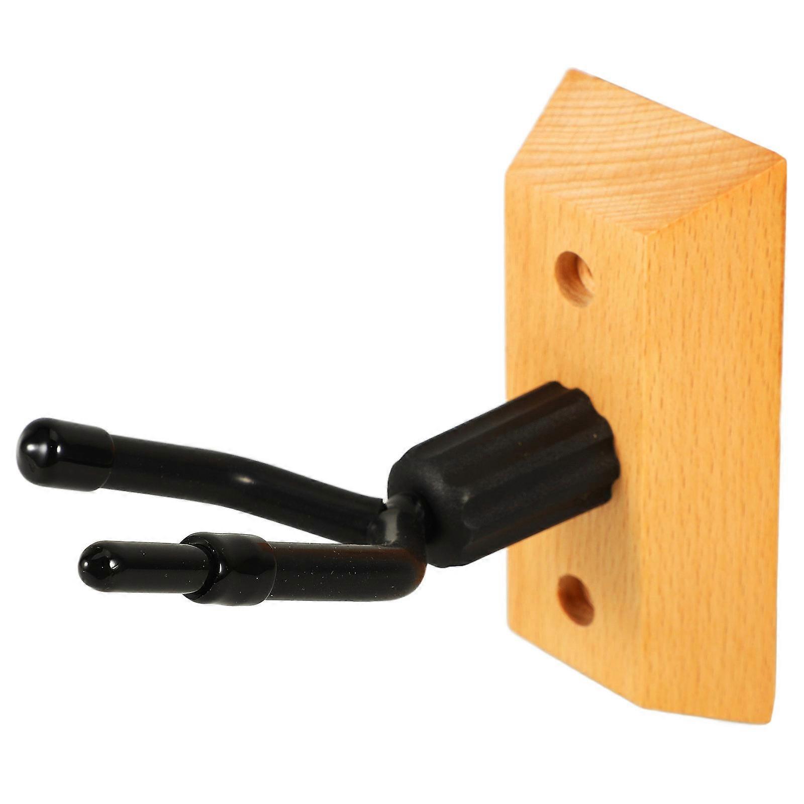 Wall Mounted Violin Hanger with Bow Hook for Safe Storage in Wood Iron Rubber Multi 1 Set