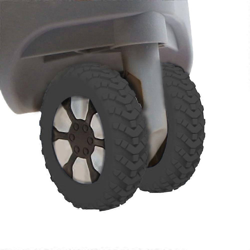8Pcs Luggage Compartment Wheel Protection Cover Silicone Case