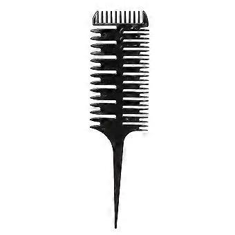 Hair Dyeing Comb 3-way Sectioning Highlight Comb Professional Weave Weaving Comb Hair Dye Styling Tool For Salon Use HG