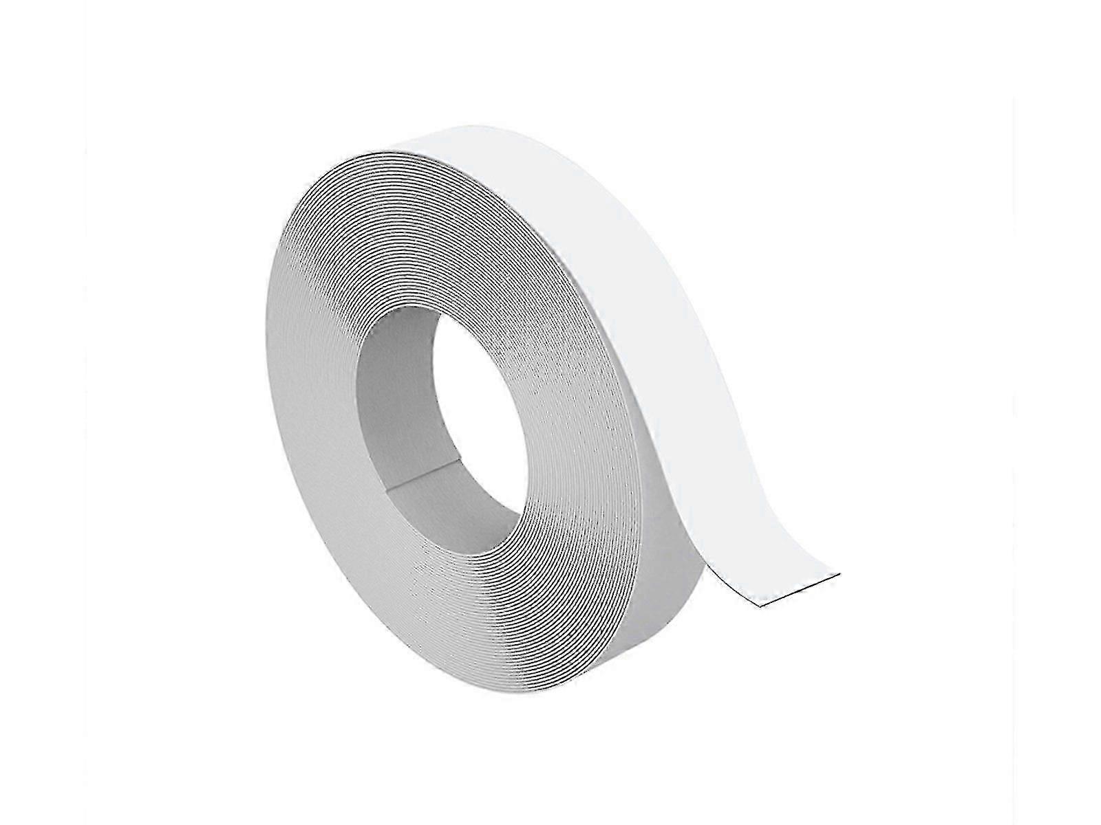 White Edge Banding Tape 15mm x 10m - Pre-glued Melamine Iron-On Edging Strip for Furniture Edges
