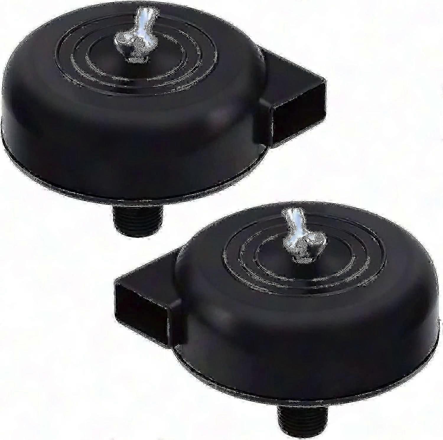 2 Pcs 16mm 3/8" Male Thread Air Compressor Filter - Black Silent Compressor Accessory