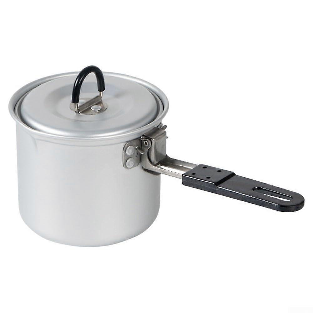 Portable Camping Milk Pot, 770ml Aluminum Milk Pot with Foldable Handle for Camping and Hiking