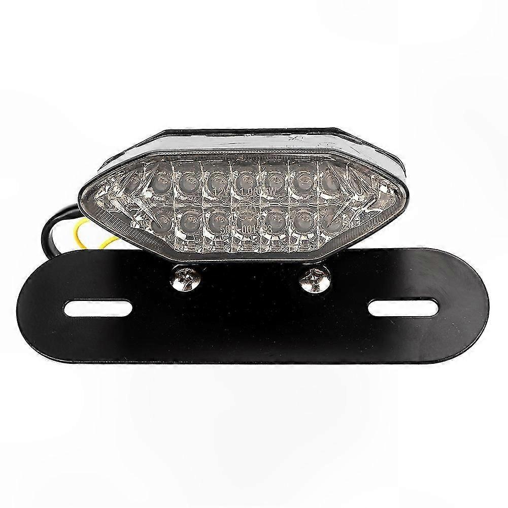 Vintage Universal Motorcycle LED Tail Light with Turn Signal Functionality