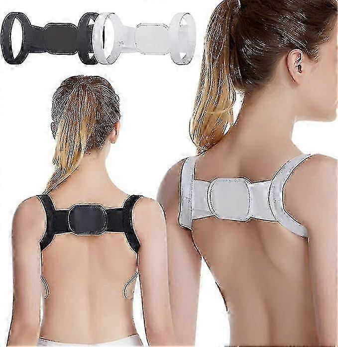 Posture Pro Fix 2-Piece Neck and Shoulder Corrector for Kids and Adults - Adjustable Hunchback Correction Belt for Improved Back Health