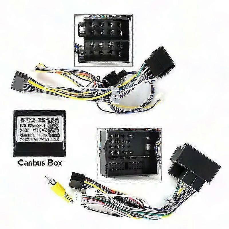 Peugeot 307 2004-2013 Car Radio Dashboard Panel Frame Power Cord Canbus Video Cable Wires - XinHan