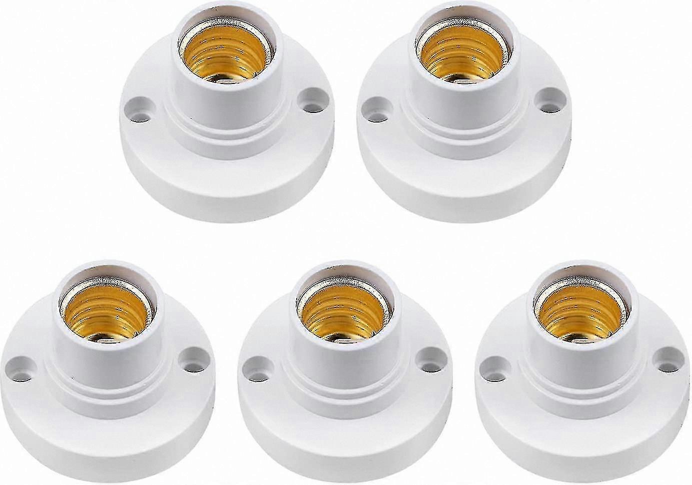 E14 Lamp Holder Pack, Edison Screw Light Bulb Socket, Plastic Ceiling Lamp Base Adapter