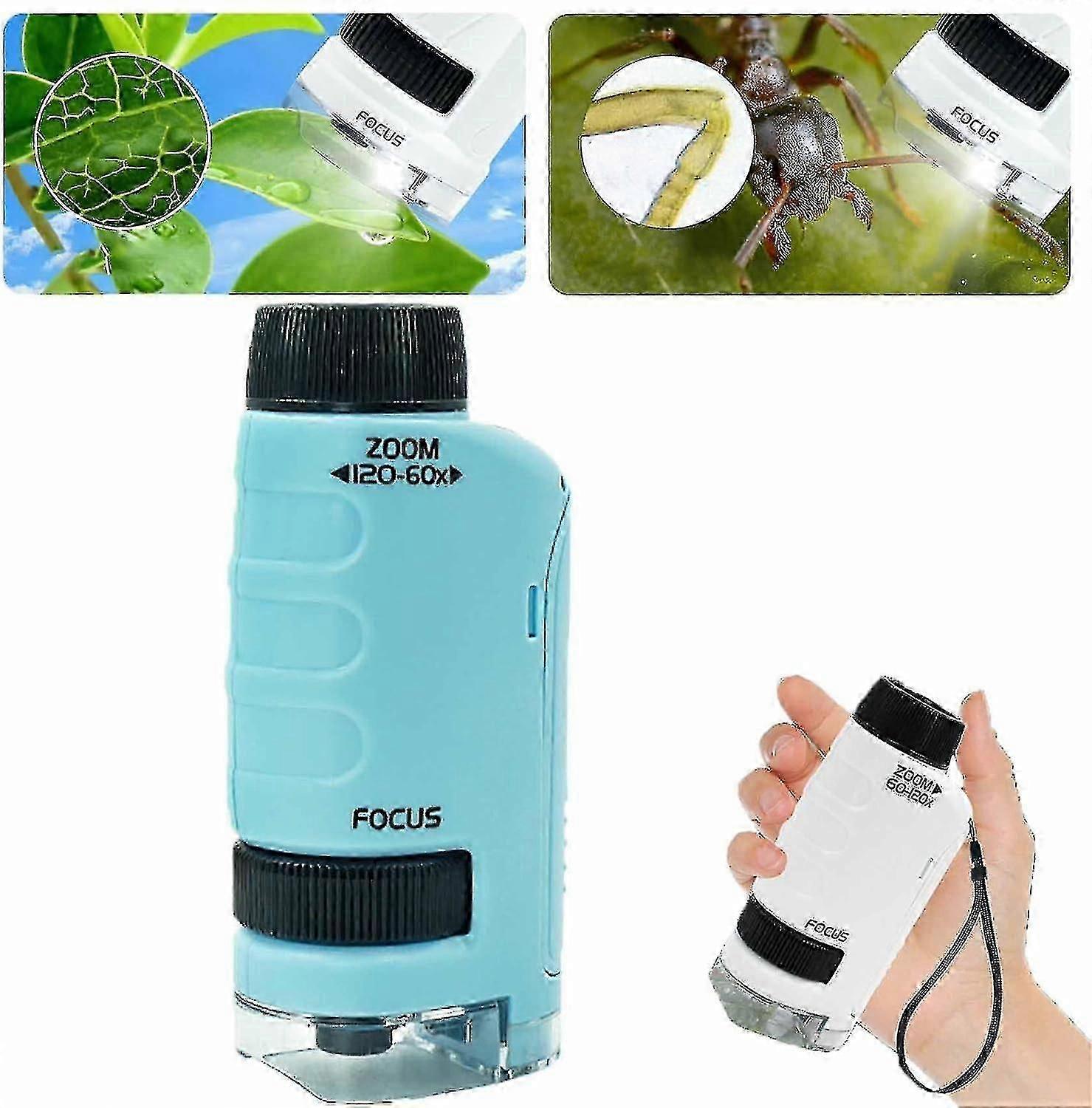 Kids Miniscope, 2024 Mini Labsters Portable Microscope, The Miniscope, Pocket Microscope,handheld Microscope,miniscope Portable Microscope