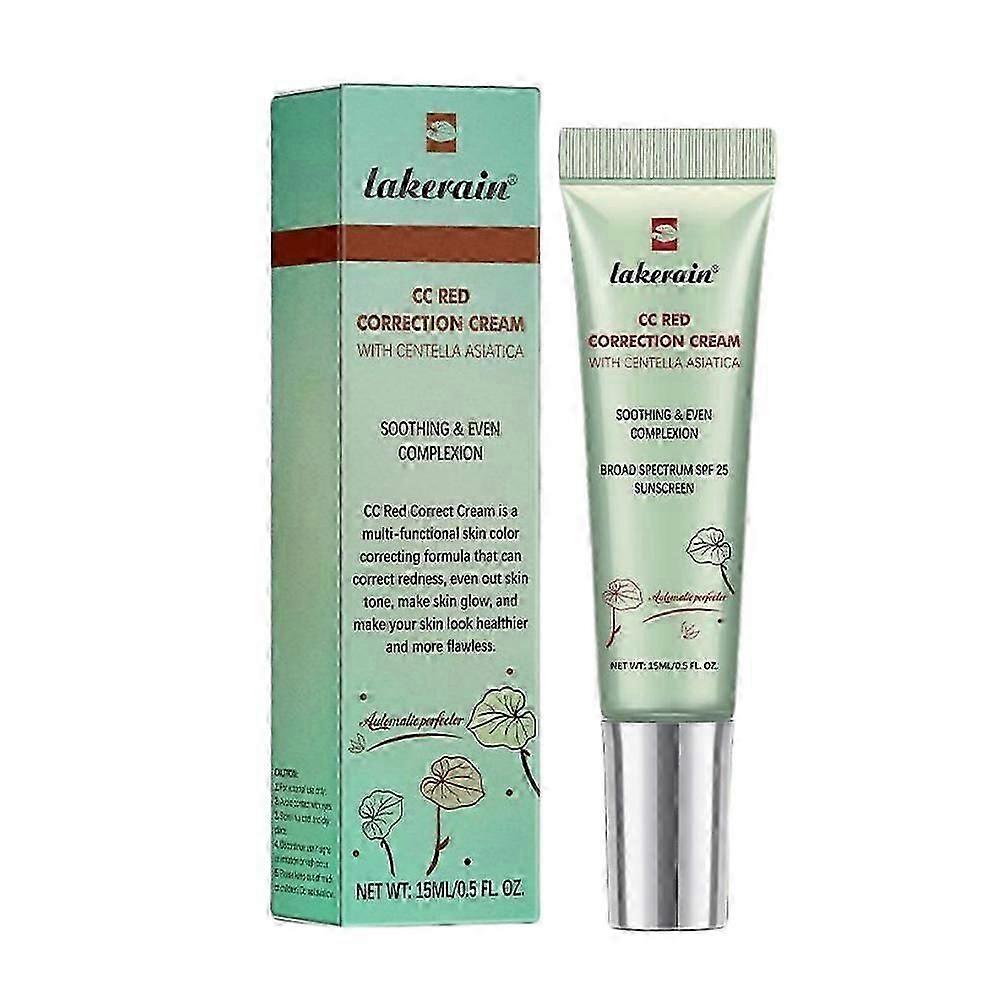 CC Red Correction Cream with Centella Asiatica, Cream Against Redness with Centella Asiatica, Even Skin Tone Concealer with Soothing Effect