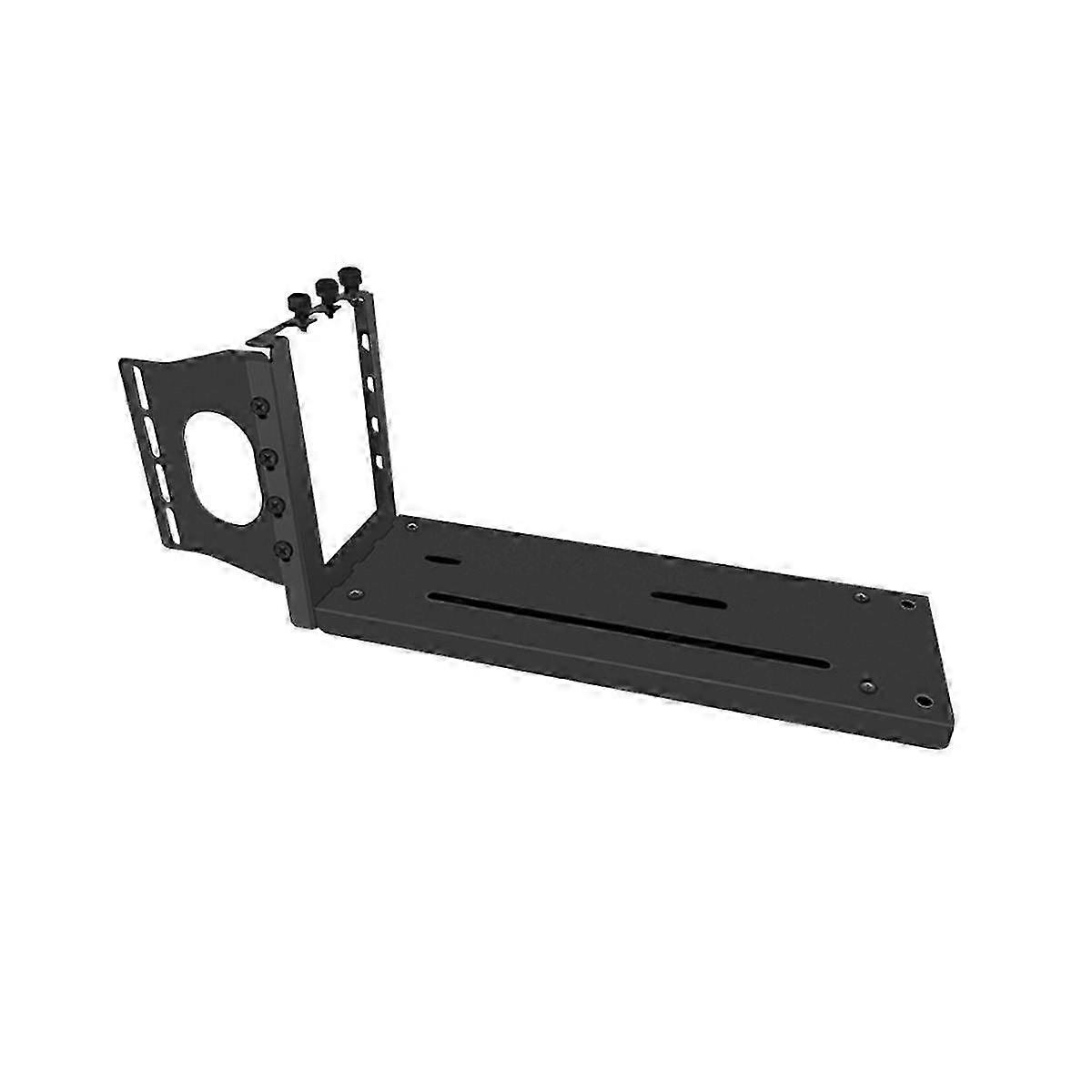 PCI-E Riser Graphics Card Kickstand Base for RTX 3060, 3090 & RX Series GPUs: Universal Vertical Bracket Holder for 2/3 Slots GPU Cards