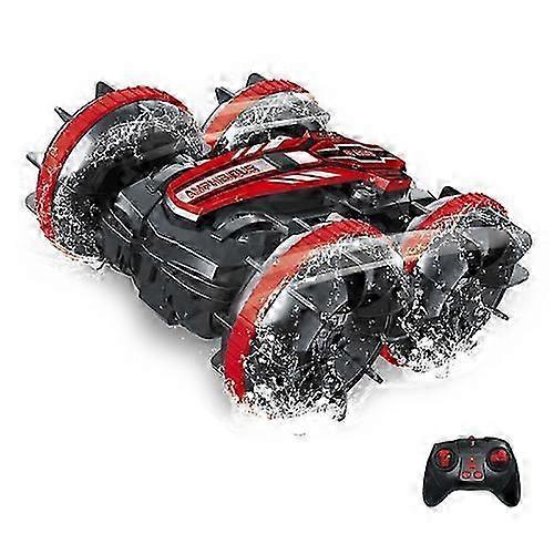 2.4G Amphibious Stunt Remote Control Car Double-sided Rolling Drivi...