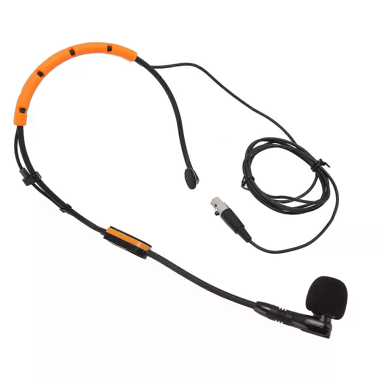 Fitness Headset Microphone Noise Blocking Hydrophobic Structure Stylish Headworn Microphone Clear Pickup Stable Frame for SM31