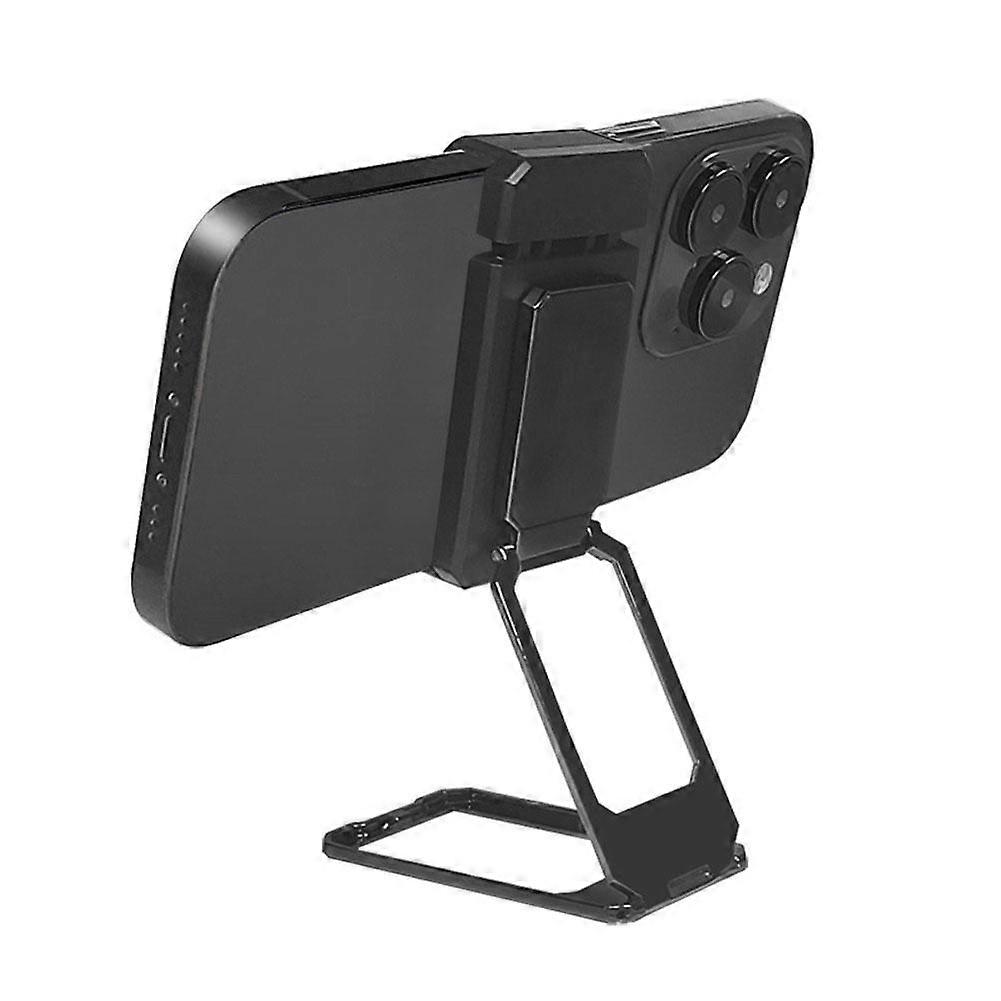 Telescoping Metal Phone Holder, No Sticky Residue, Adjustable Height & Angle