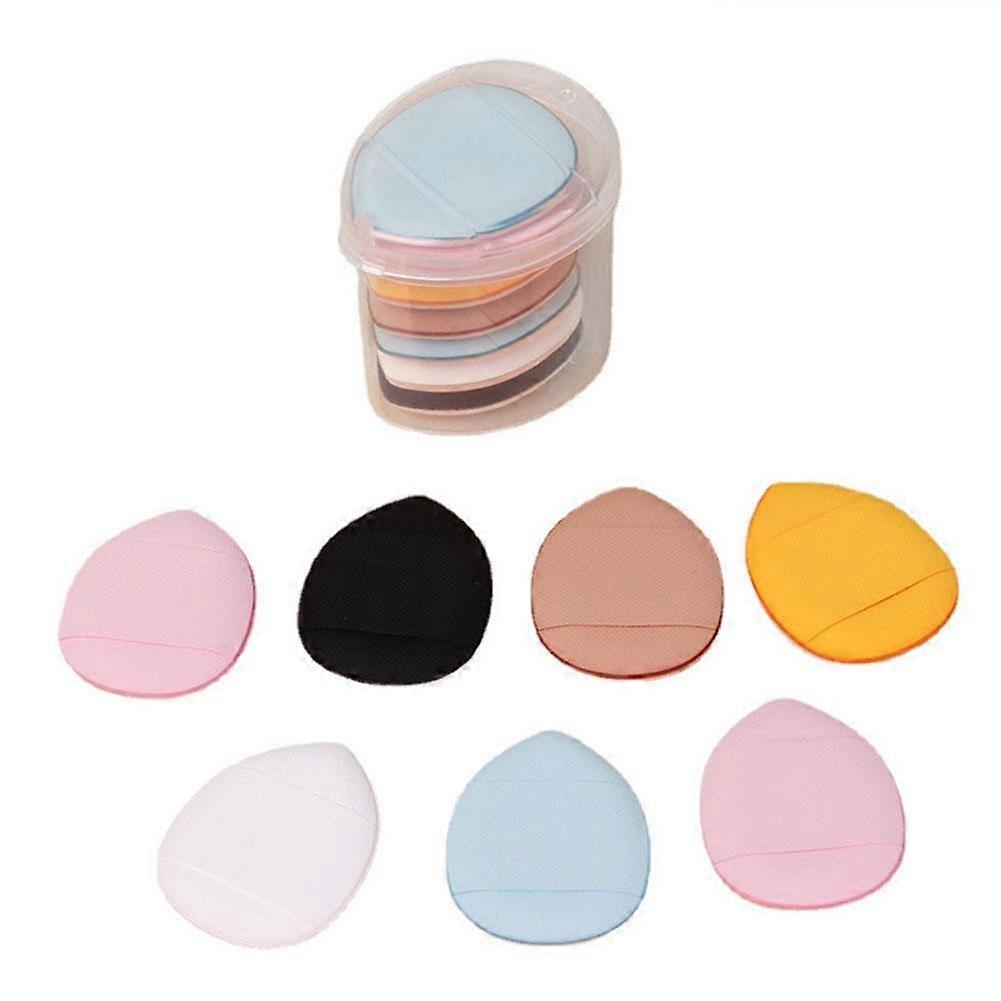 Non-Latex Multi-Color Mini Finger Powder Puff for Convenient Touch-Ups