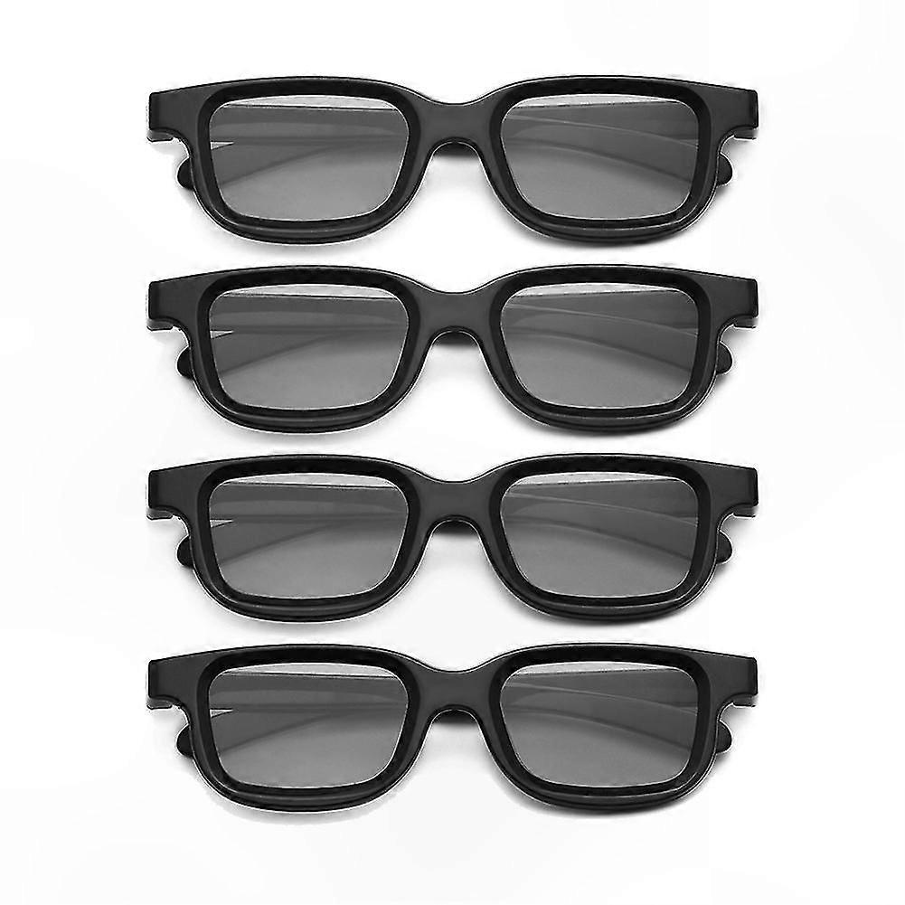 4-Pack Polarized 3D Glasses for TV, Cinema, Gaming
