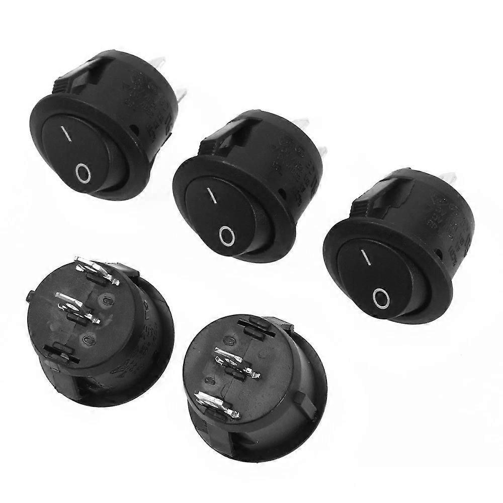 Rocker Switch, 5pcs Snap-In 2-Pin ON/OFF Boat Car Auto Accessory