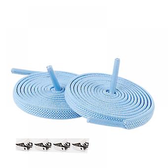 Veeki No Tie Shoe laces with Elastic LacesElastic Shoelaces for Adults and Kidslight blue