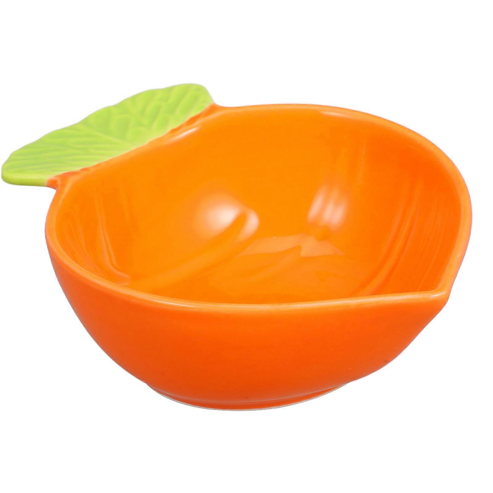 Porcelain Carrot Shape Sauce Dish for Appetizer Serving