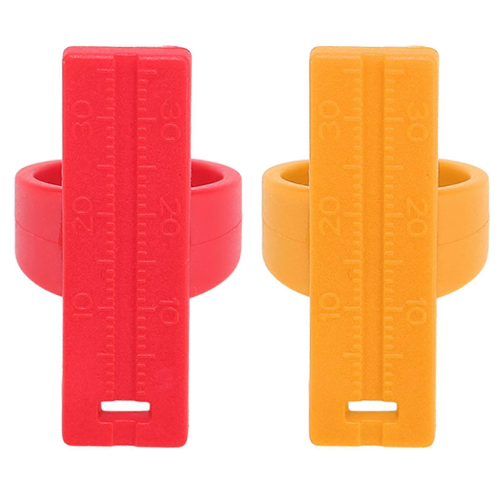 Endo Span Measuring Ring Finger Gauge Plastic Red Accurate Scale