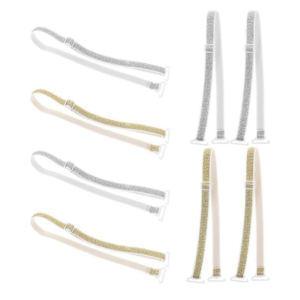 Non-Slip Shoulder Strap Bra Strap Clips Adjustable 4Pairs Elastic Holders