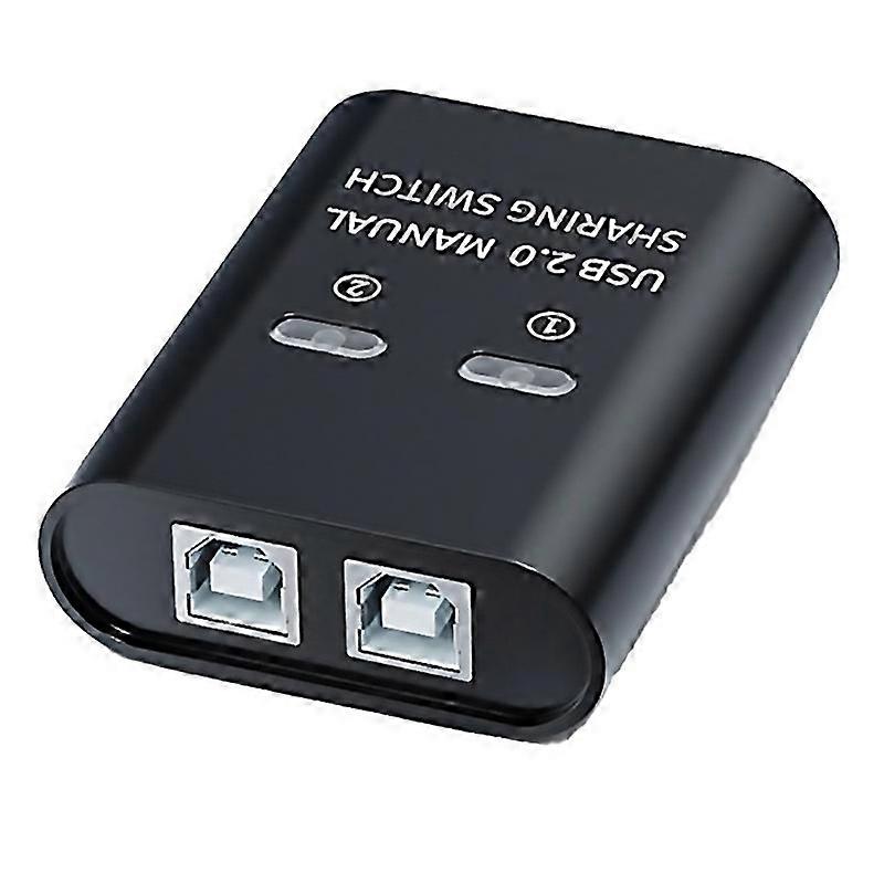 For Usb Switch 2 Port Manual Usb Hub Two Computers Share U Disk Printer Device Two In One Out Usb20