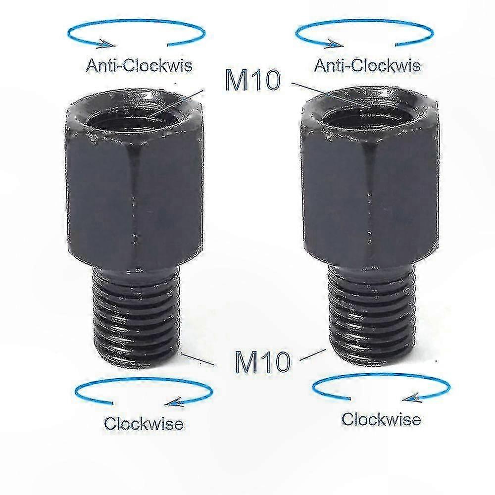 Universal Motorcycle Mirror Adapters M10 to M8 Thread Conversion Bolts for Rearview Mirrors Clockwise and Anti-Clockwise Threads Right Left