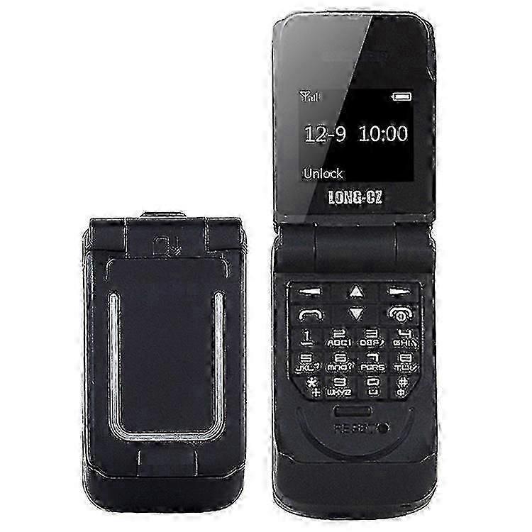 LONG-CZ J9 Flip Mobile Phone Bluetooth Dial Small Phone Supports 2G Network GSM 850 / 900 / 1800 / 1900MHz