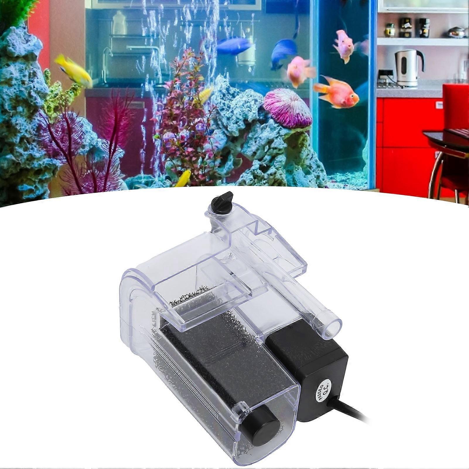 Multi-Function Hanging Fish Tank Filter 11.6x9x8.3cm 250L/H