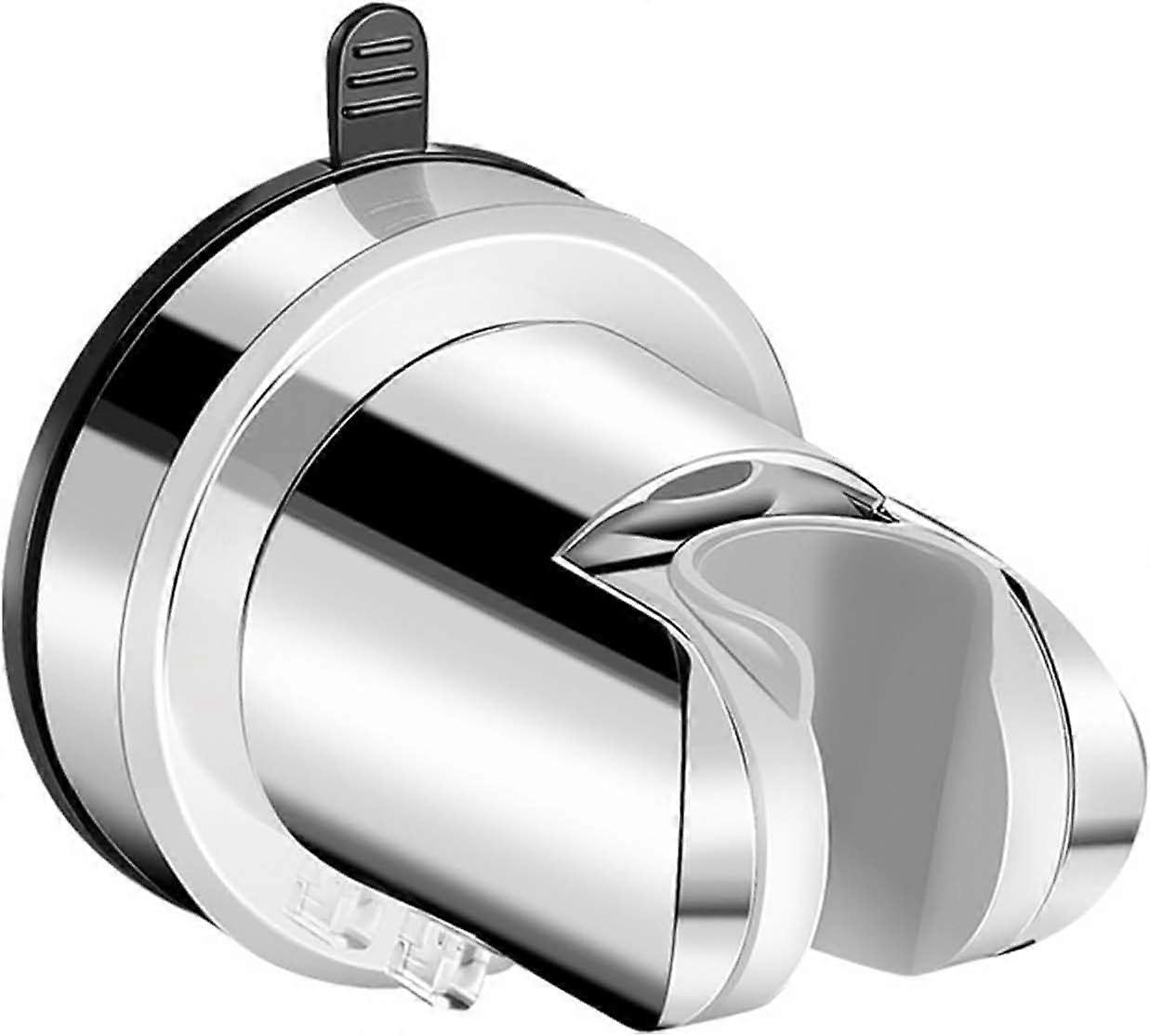 Shower Holder Chrome Removable Suction Cup Wand Holder For Round Hose Simple Style