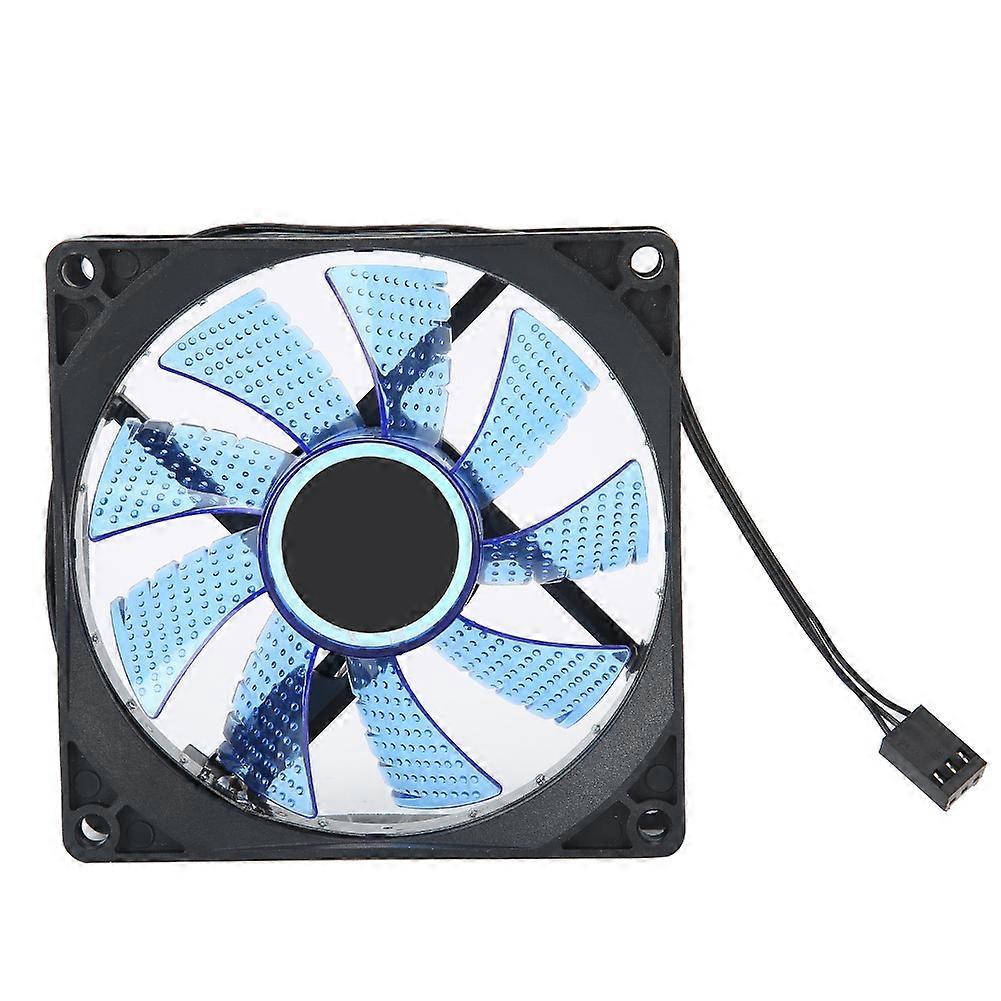 CPU Cooler 3 Pin Connector Blue Light 2 Brass Pipe 2000RPM
