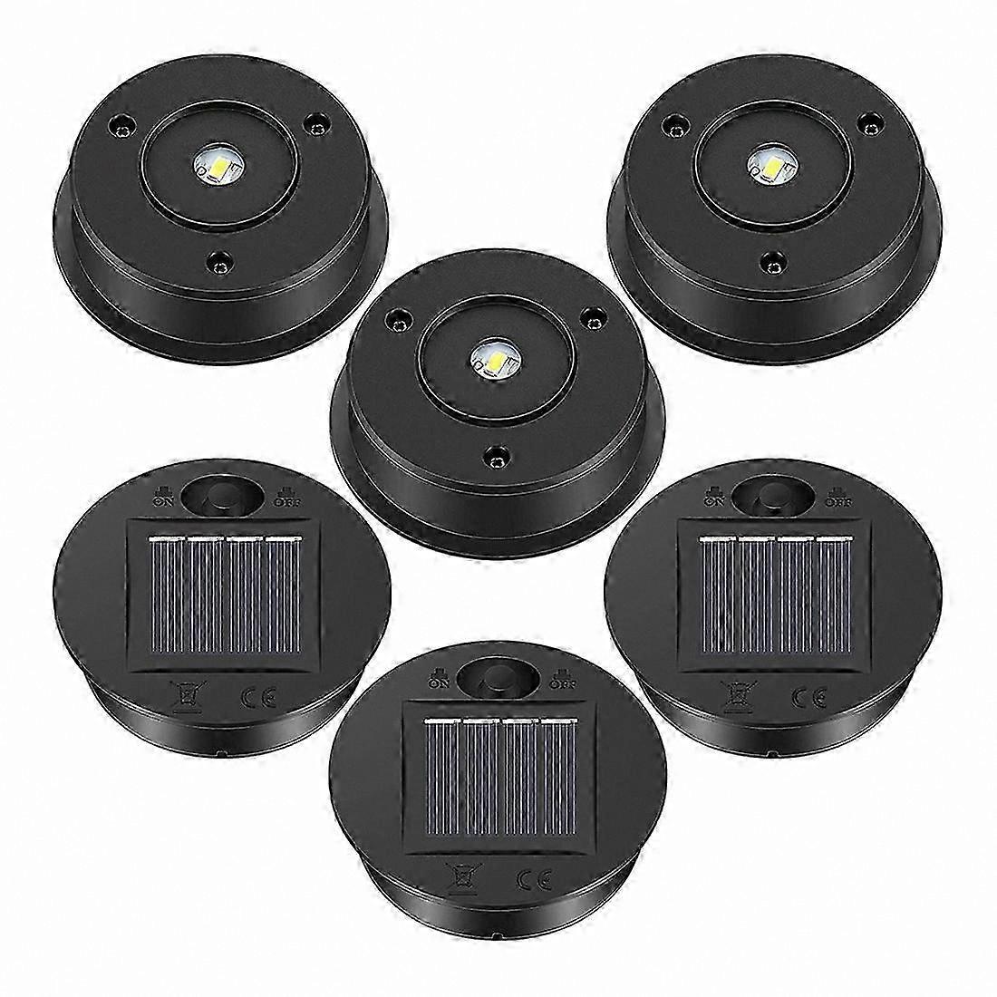 7 Lumens LED Solar Lantern Replacement Tops with 6 Panels
