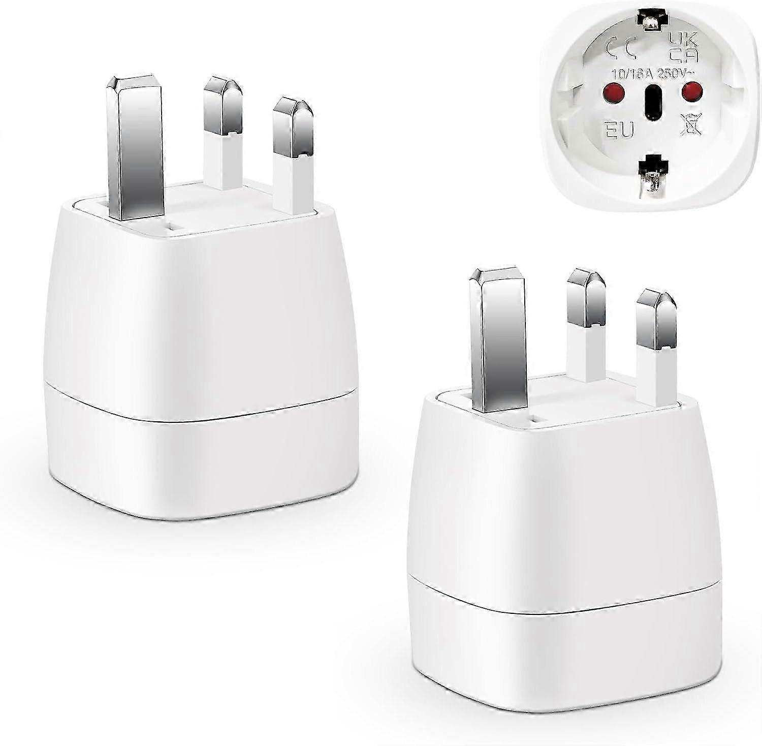 UK plug adapter, France to UK travel adapter, Ireland, England, Scotland