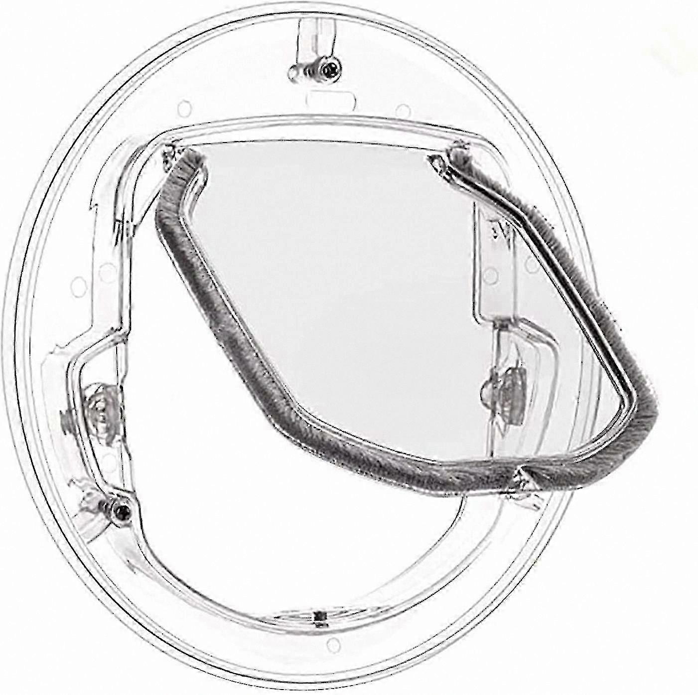 Large Pet Door for Cats and Dogs with 4 Locking Options, Sliding Glass Window Cat Flap