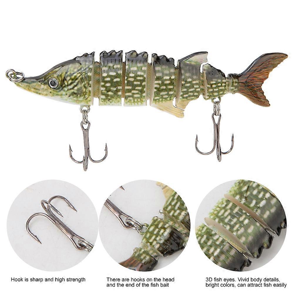 11cm Plastic Multisection Sinking Wobbler Fishing Lure JM040-2